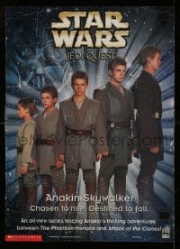 1d512 ATTACK OF THE CLONES 2-sided 10x14 special poster 2002 Star Wars Episode II, Jedi Quest, Fetts