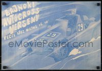 1d516 BAJNOKI AUTOCROSS VERSENY 13x19 Hungarian special poster 1982 different art for car race!