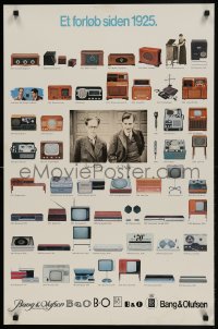 1d369 BANG & OLUFSEN 22x34 Danish advertising poster 1976 many images of their products!