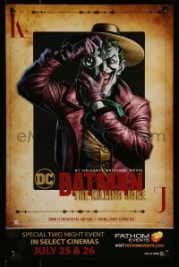 1d947 BATMAN: THE KILLING JOKE #127/1000 video/theatrical mini poster 2016 Joker with camera!