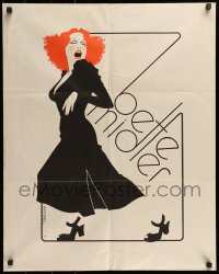 1d521 BETTE MIDLER 23x29 special poster 1973 wonderful art of the singer by Richard Amsel!