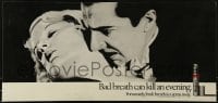 1d370 BINACA 11x23 advertising poster 1990s Bela Lugosi as Dracula about to bite Frances Dade!