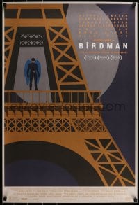 1d523 BIRDMAN 25x36 special poster 2014 Keaton, Fox Searchlight alternate art, Paris, Eiffel Tower