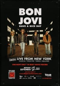 1d330 BON JOVI DS 27x40 music poster 2005 Have a Nice Day, great image of the band!