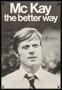 1d528 CANDIDATE special 23x34 1972 different image of Robert Redford on faux campaign poster!