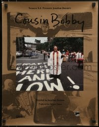 1d541 COUSIN BOBBY 17x22 special poster 1992 director Jonathan Demme's cousin, minister in Harlem!