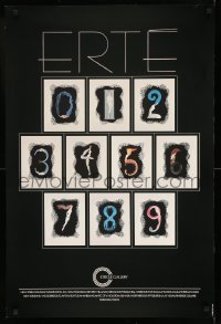 1d434 ERTE foil 24x36 museum/art exhibition 1988 cool artwork of numbers as female figures!