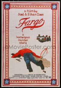 1d953 FARGO mini poster 1996 a homespun murder story from the Coen Brothers, great image!