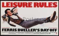 1d574 FERRIS BUELLER'S DAY OFF 14x24 special 1986 Matthew Broderick in John Hughes teen classic!