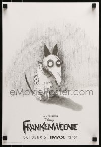 1d955 FRANKENWEENIE IMAX mini poster 2012 Tim Burton, horror, cool sketch of wacky dog!