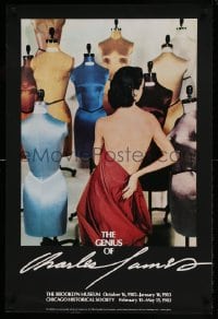 1d438 GENIUS OF CHARLES JAMES 24x36 museum/art exhibition 1983 Jennifer Jones - Jennies dressforms