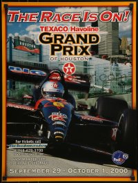 1d586 GRAND PRIX OF HOUSTON 18x24 special poster 2000 great image of CART race car!