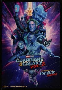 1d958 GUARDIANS OF THE GALAXY VOL. 2 IMAX mini poster 2017 different cast montage!