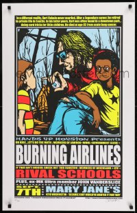 1d249 JERMAINE ROGERS signed #40/150 22x34 art print 2001 by the artist, Burning Airlines Houston!