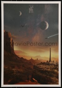 1d962 JOHN CARTER IMAX mini poster 1912 cool sci-fi artwork of Taylor Kitsch over looking city!