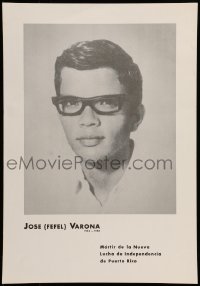 1d609 JOSE VARONA 14x20 Puerto Rican special poster 1968 died in Hanoi, Puerto Rican independence!