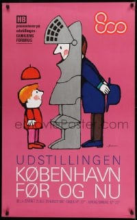 1d448 KOBENHAVN FOR OG NU 24x39 Danish museum/art exhibition 1967 suit of armor by Ib Antoni!