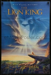 1d621 LION KING 18x27 special poster 1994 classic Disney cartoon set in Africa, Alvin artwork!