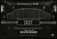 1d625 LIVING DAYLIGHTS 12x18 special poster 1986 great image of classic Aston Martin car grill!