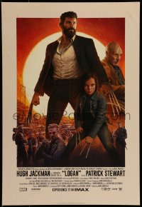 1d968 LOGAN IMAX mini poster 2017 Jackman in the title role as Wolverine, claws out, top cast!