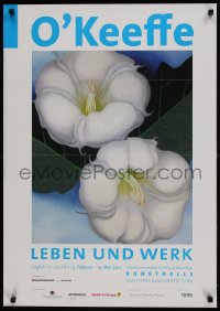 1d459 O'KEEFFE LEBEN UND WERK 23x33 German museum/art exhibition 2012 blooming flowers by Georgia!