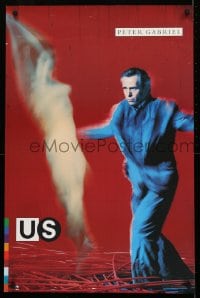 1d354 PETER GABRIEL 23x35 music poster 1993 Us, cool image of him and bizarre figure!