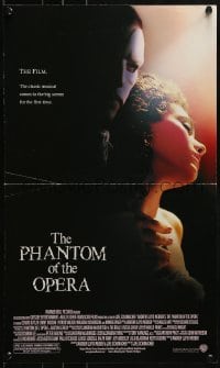 1d972 PHANTOM OF THE OPERA 2-sided mini poster 2004 Joel Schumacher, Gerard Butler, Emmy Rossum