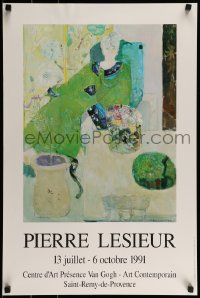 1d465 PIERRE LESIEUR 19x28 French museum/art exhibition 1991 Michelle Marquais by the artist!