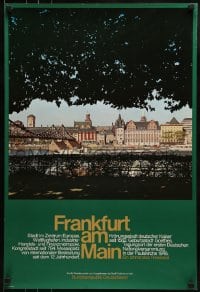 1d145 FRANKFURT AM MAIN group of 3 20x29 German travel posters 1980 images from around the river!