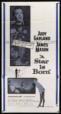 1g931 STAR IS BORN 3sh R1959 different images of Judy Garland & James Mason, George Cukor classic!