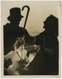 1h274 DR. JEKYLL & MR. HYDE 8x10.25 still 1941 Spencer Tracy & Ingrid Bergman by menacing shadow!