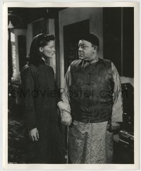 1h280 DRAGON SEED deluxe 8x10 still 1944 Katharine Hepburn learns if Tamiroff works for Japan!