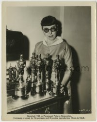 1h289 EDITH HEAD 8x10.25 still 1954 the famous fashion designer with her many Oscars!