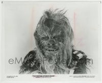 1h295 EMPIRE STRIKES BACK 8x10 still 1980 Peter Mayhew as Chewbacca in sub0zero cold on Hoth!