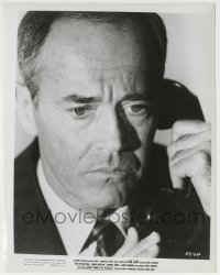 1h303 FAIL SAFE 8x10.25 still 1964 super close up of worried President Henry Fonda on phone!