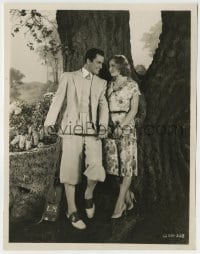 1h320 FOLLOW THRU 8x10 key book still 1930 great c/u of Nancy Carroll & Buddy Rogers w/ golf club!