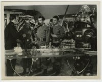 1h323 FORBIDDEN PLANET 8x10 still 1956 Robbie the Robot serves coffee to Pidgeon, Nielsen & others!