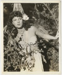 1h512 JUNGLE SIREN 8.25x10 still 1942 sexy Ann Corio c/u in her specially designed Victory Sarong!