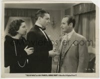 1h517 KEYHOLE 8x10 still 1933 Kay Francis behind George Brent glaring at Monroe Owsley!