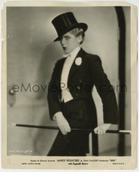 1h521 KIKI 8x10 still 1931 great close portrait of Mary Pickford in top hat & tails with cane!