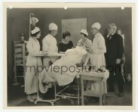 1h543 LEGALLY DEAD 8.25x10 still 1923 shocked Claire Adams with Milton Sills in operating room!