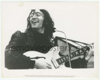 1h548 LET IT BE 8x10.25 still R1980 great close up of John Lennon playing guitar, The Beatles!