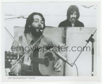 1h547 LET IT BE 8.25x10 still 1970 Beatles, Paul McCartney playing & singing, Ringo Starr on drums!