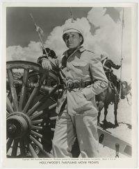 1h552 LIGHT THAT FAILED 8.25x10 still R1940 great c/u of Ronald Colman in uniform by cannon!