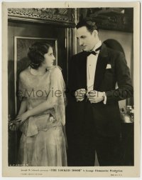 1h564 LOCKED DOOR 8x10.25 still 1929 Barbara Stanwyck stares at Rod La Rocque holding the key!