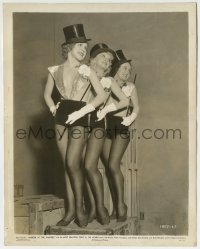 1h660 MURDER AT THE VANITIES 8x10 still 1934 c/u of three sexy showgirls in skimpy outfits!