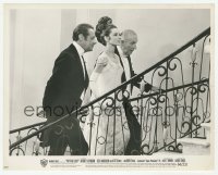 1h665 MY FAIR LADY 8x10.25 still 1964 Audrey Hepburn on stairs with Rex Harrison & Hyde-White!