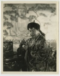 1h674 MYSTERIOUS DR FU MANCHU 8x10.25 still 1929 Asian Warner Oland holding bracelet by Richee!