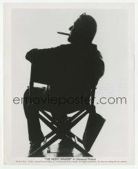 1h683 NIGHT WALKER candid 8.25x10.25 still 1965 cool silhouette of director William Castle!