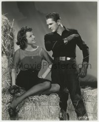 1h694 OF MICE & MEN 7.75x9.5 still 1940 jealous Bob Steele gets rough with his wife Betty Field!